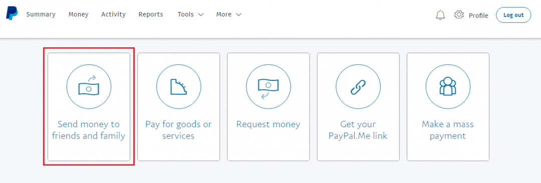 paypal friends and family limit